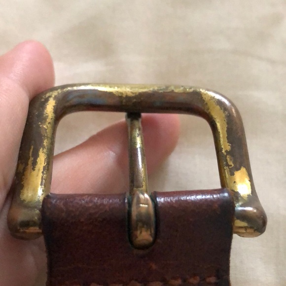 Men’s Eddie Bauer Tan Woven leather belt - Picture 5 of 9